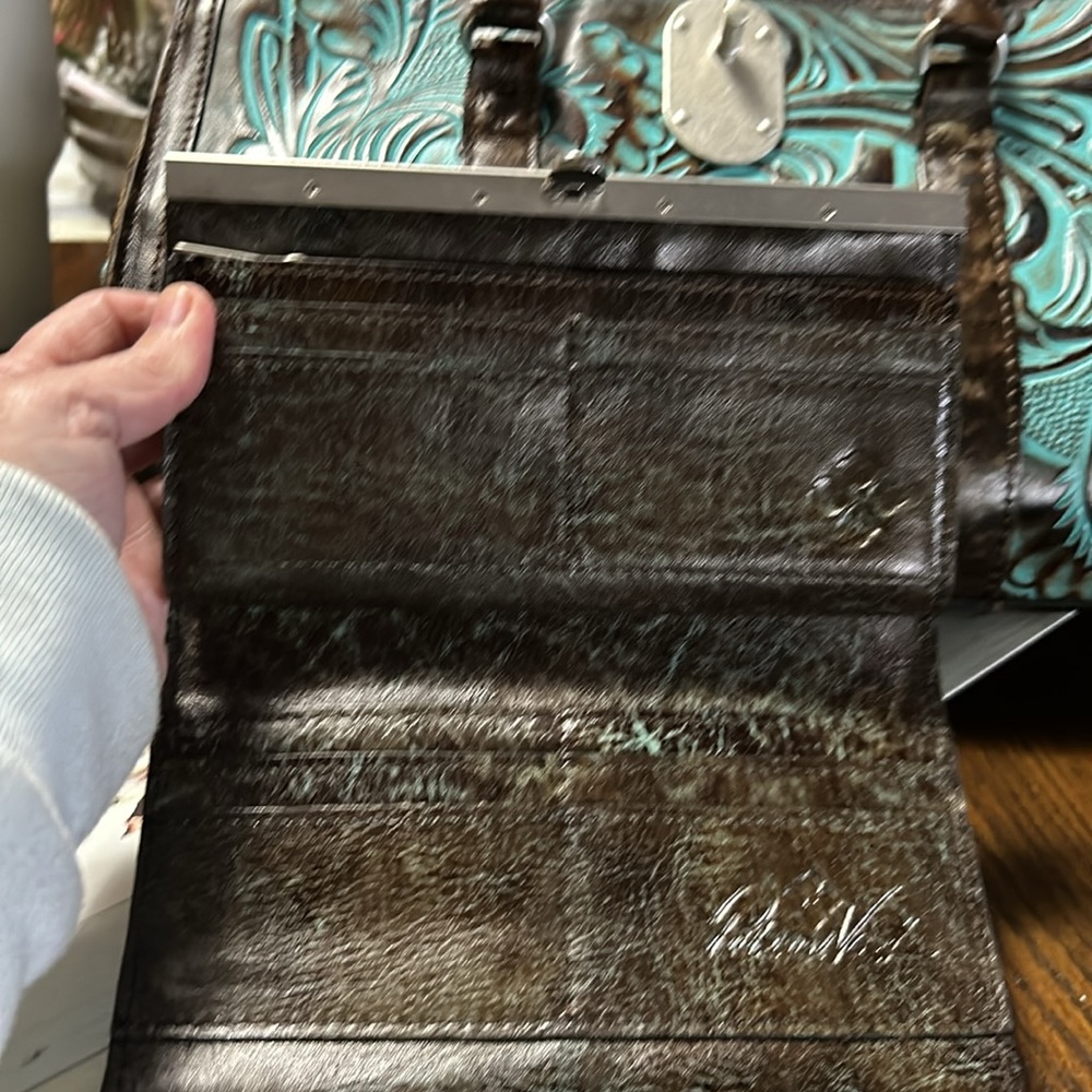 Patrica Nash tooled leather purse and matching wallet - Picture 4 of 12
